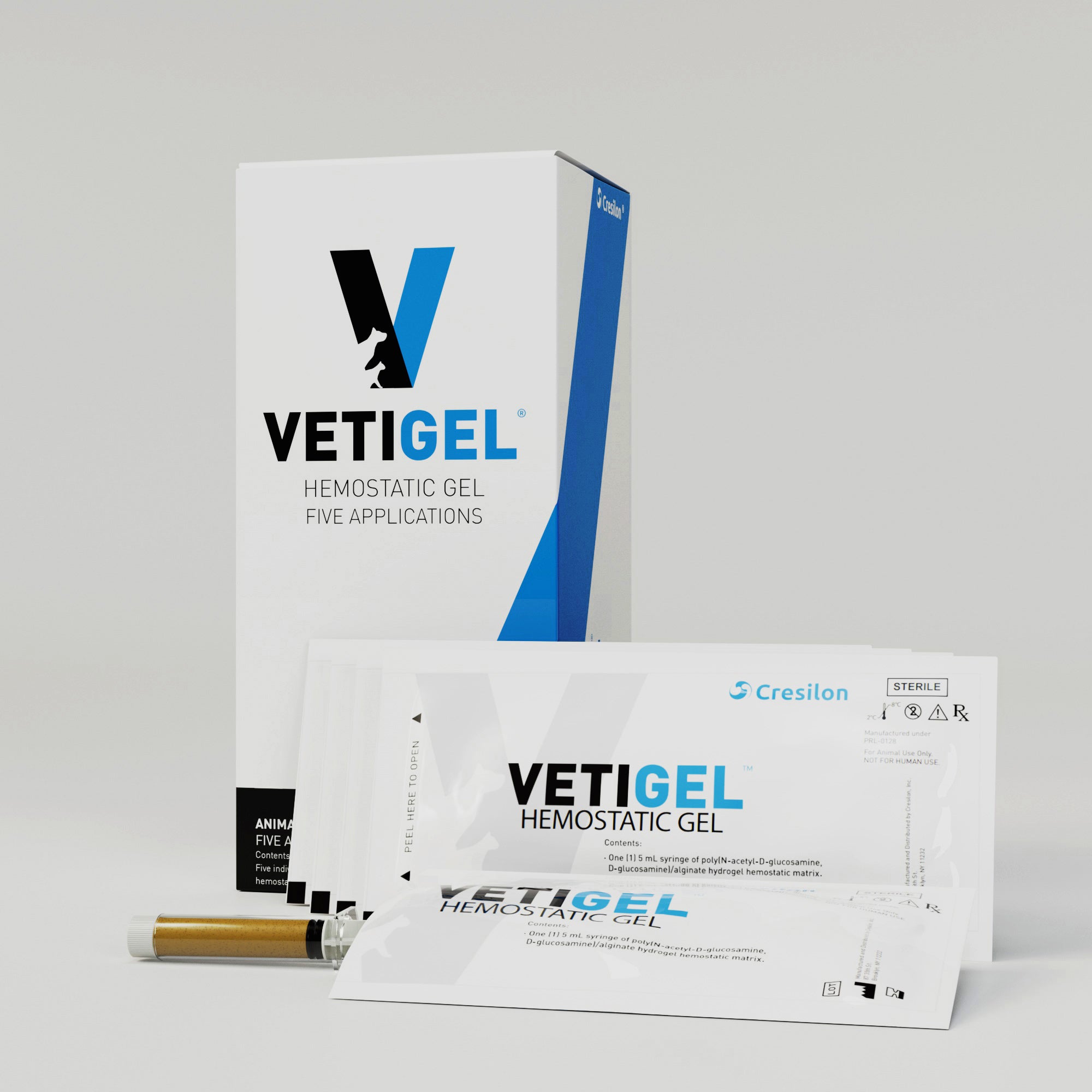 VETIGEL® Hemostatic Gel (5 Syringes) - VETIGEL®  Hemostatic Gel